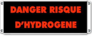 signalisation lumineuse danger risque d'hydrogene