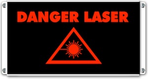 signalisation lumineuse danger laser